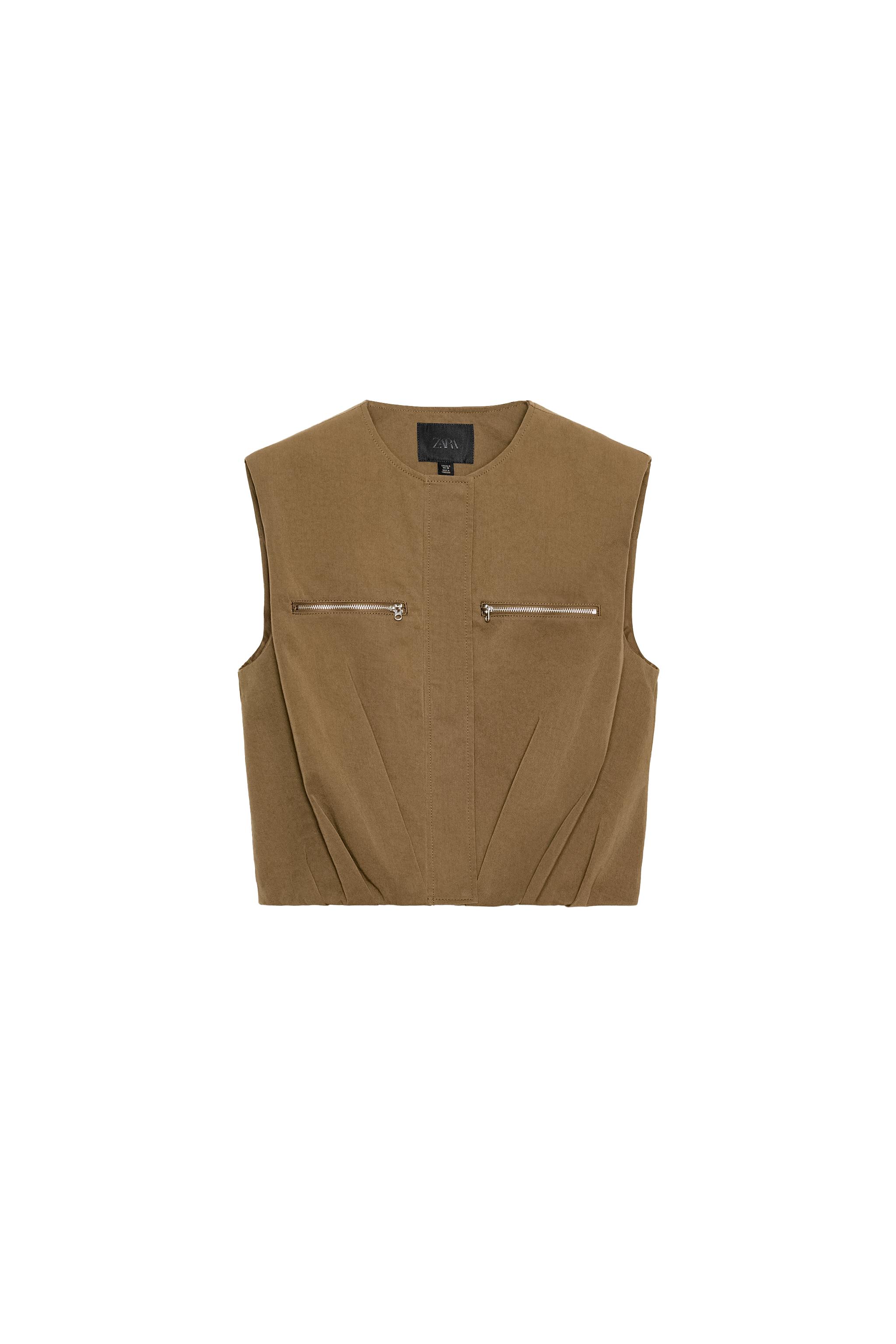 PUFFER VEST WITH ZIPPERS